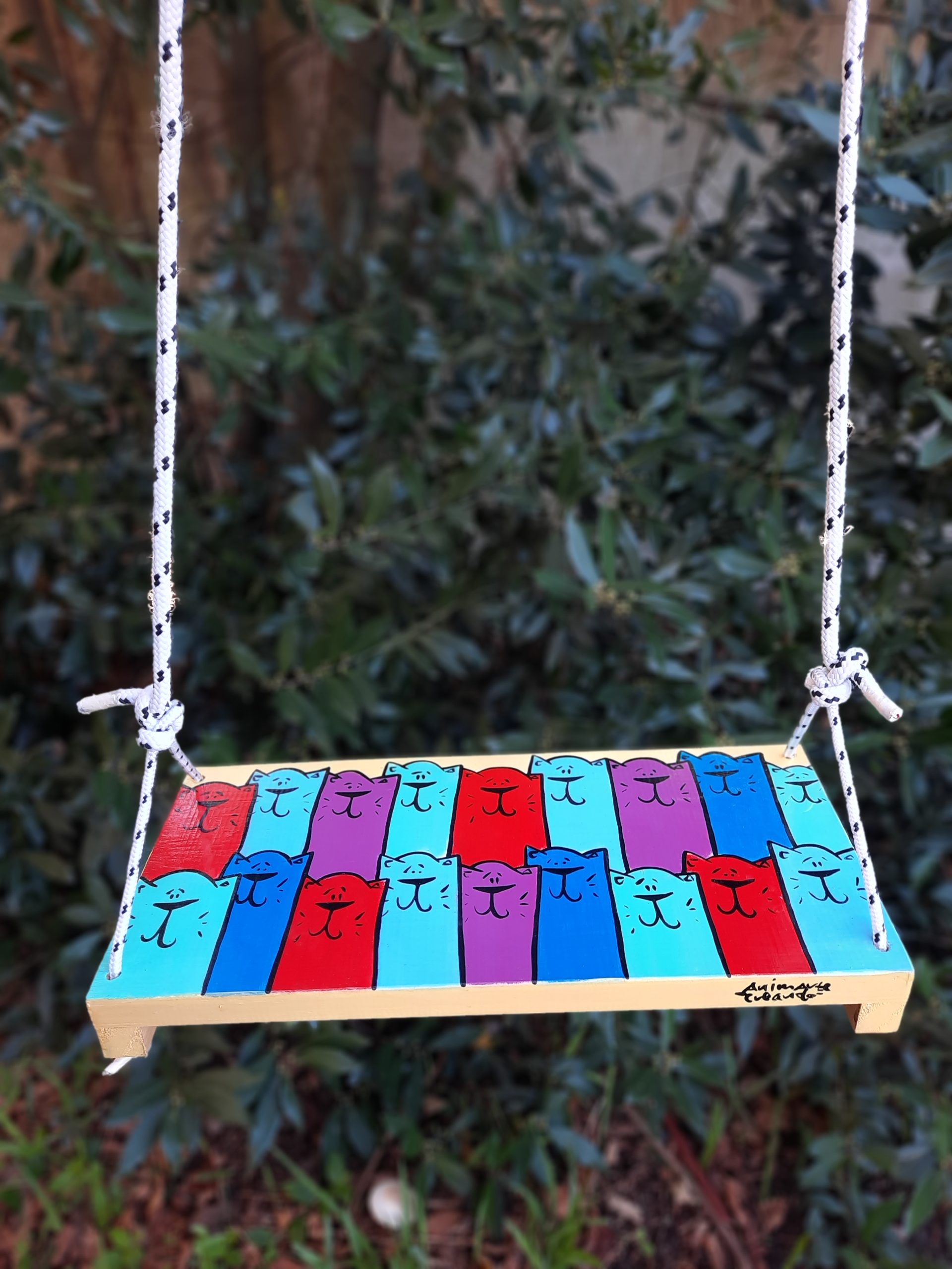 Hamaca infantil rectangular gatitos